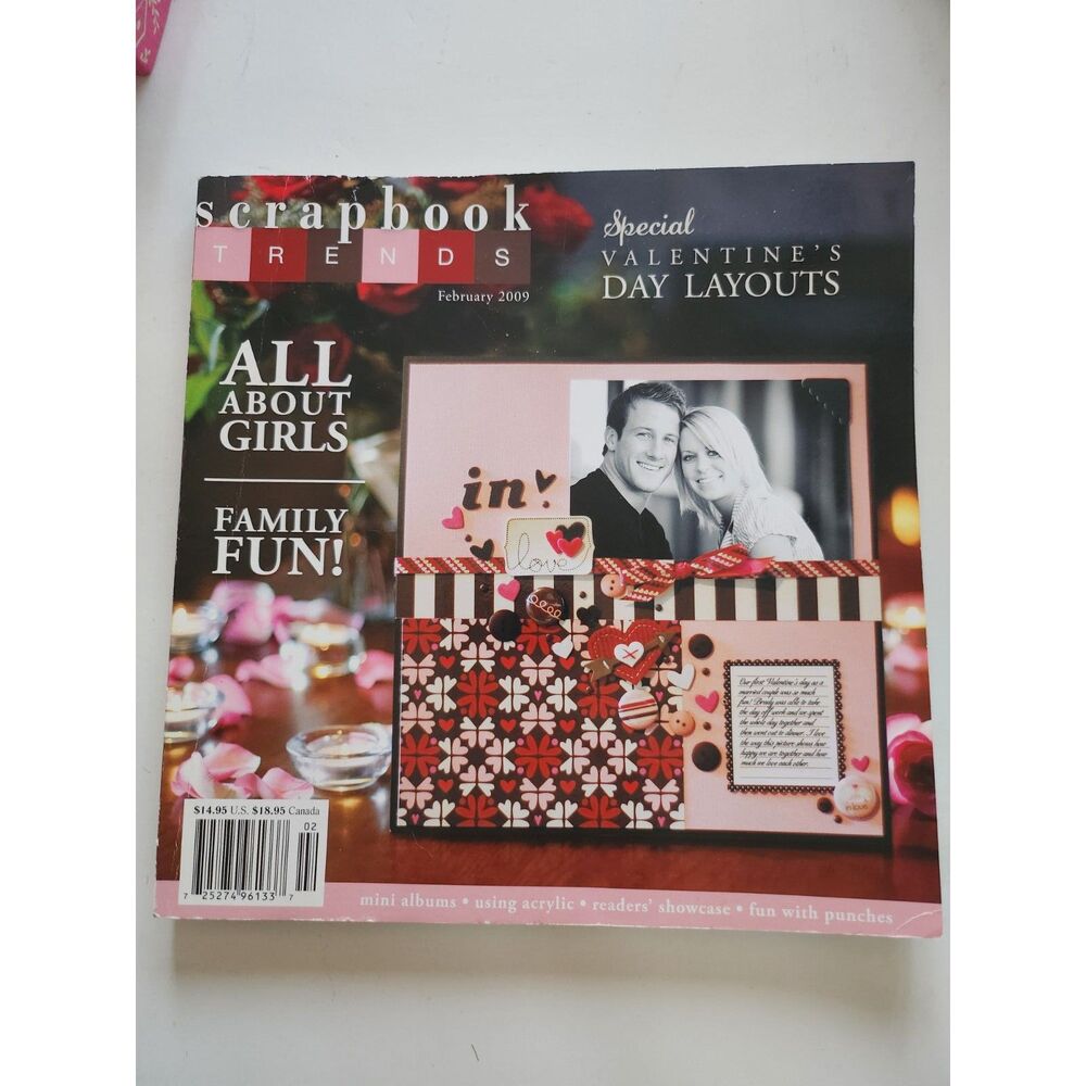 The February 2009 special Valentine's issue of Scrapbook Trends Magazine B33